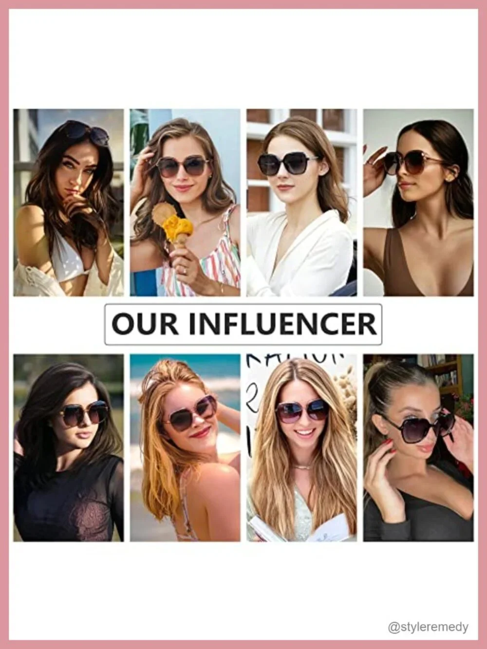 Vintage Oversized Square Polarized Sunglasses for Women UV400 Protection